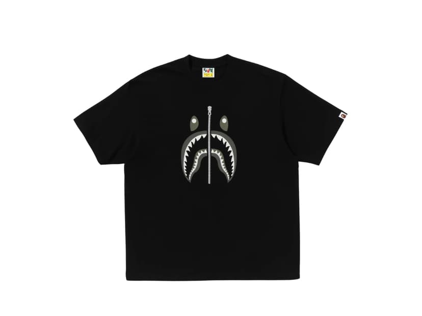 Bape Bape Shark Tee Black