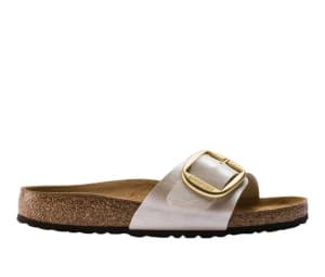Buy Birkenstock Madrid Pearl White at Sasom – Authentic and Ready to Ship