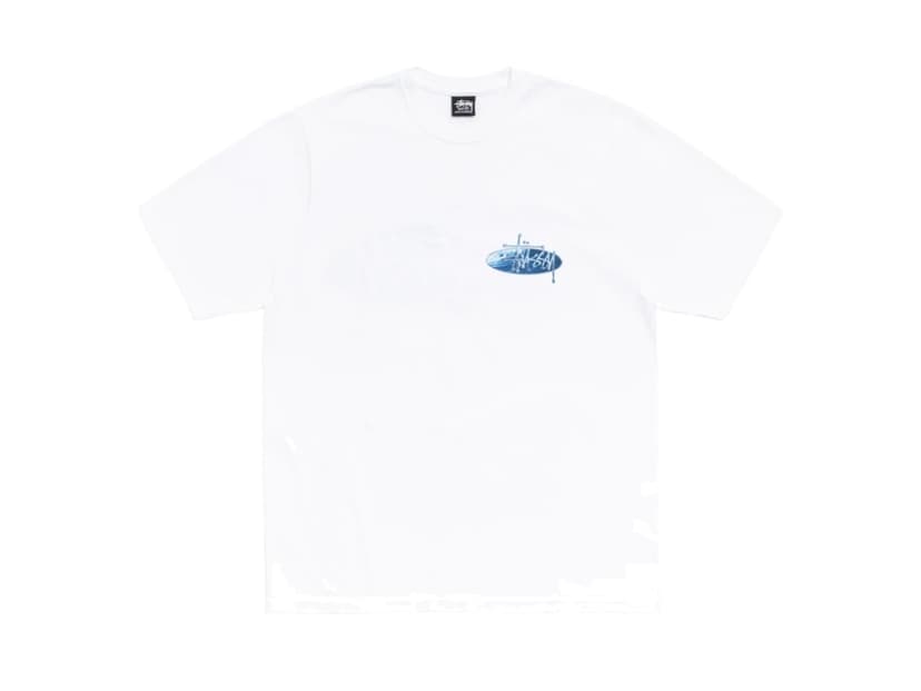 Stussy Stussy Wave Oval Tee White