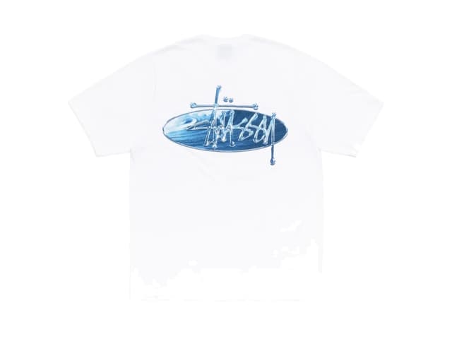 Stussy Stussy Wave Oval Tee White - view 2