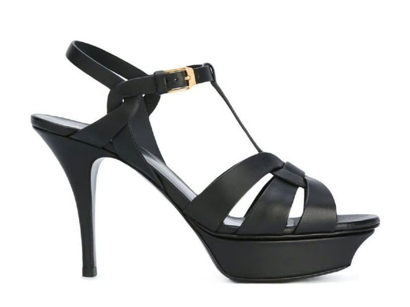 Saint Laurent Saint Laurent Sandali Tributeblack Leather  Leather (W)