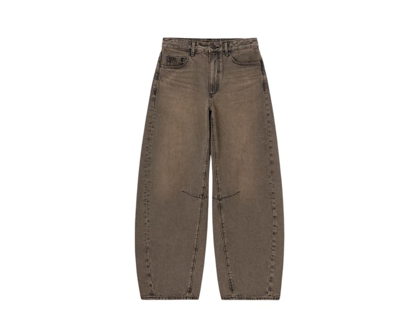 GU GU Barrel Leg Jean Brown - JP
