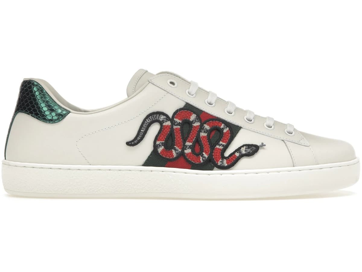 Gucci Ace Embroidered Snake