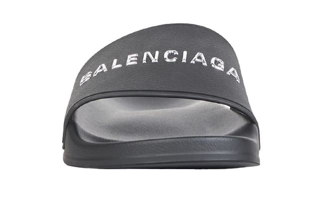 Chrome Hearts Balenciaga Pool Slide Black - view 3