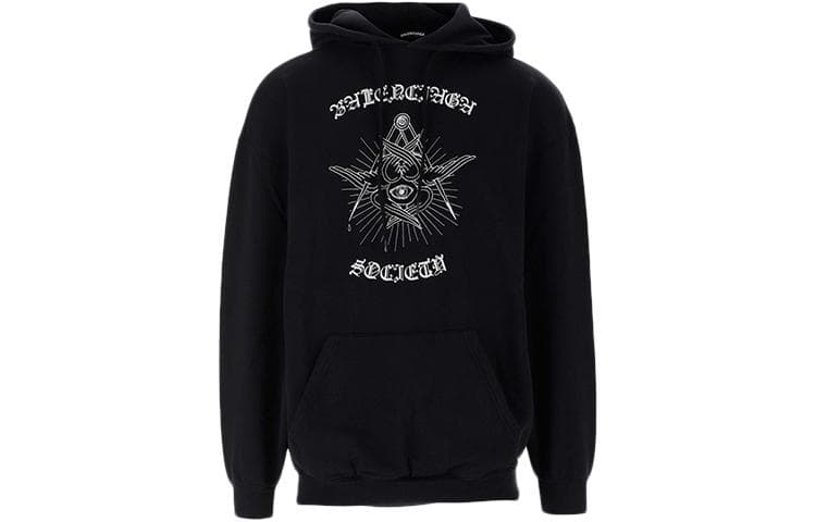 Balenciaga Balenciaga Gothic Logo Hoodie