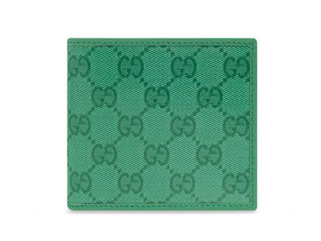 Gucci Gucci Monogram Leather Walletgreen Canvas Calf Leather - view 1