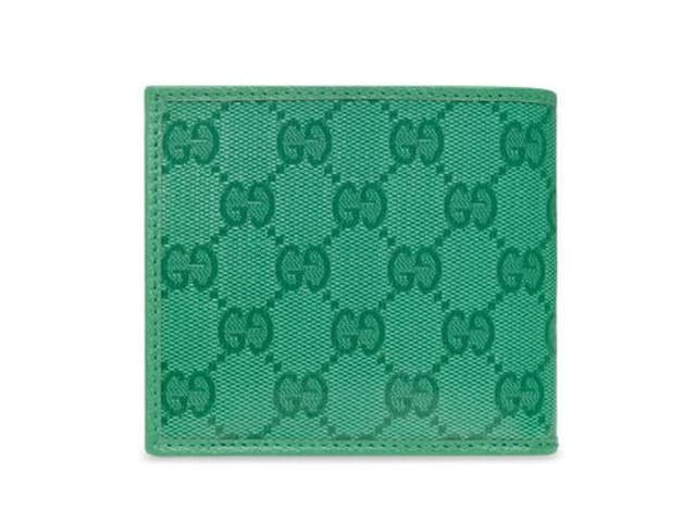 Gucci Gucci Monogram Leather Walletgreen Canvas Calf Leather - view 2