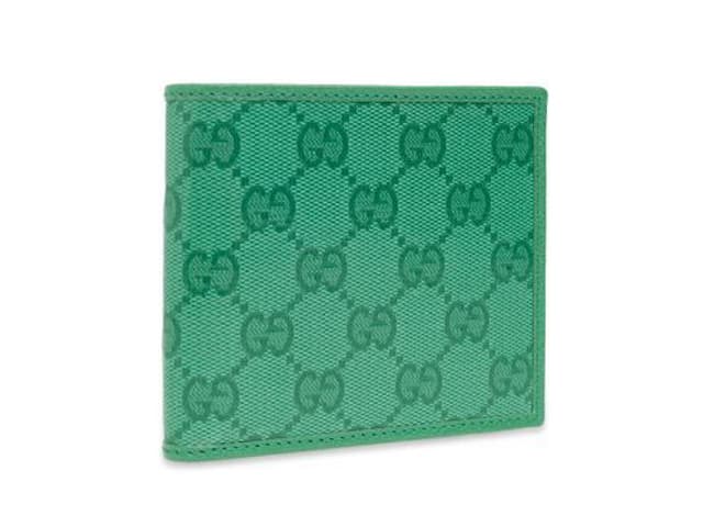 Gucci Gucci Monogram Leather Walletgreen Canvas Calf Leather - view 3