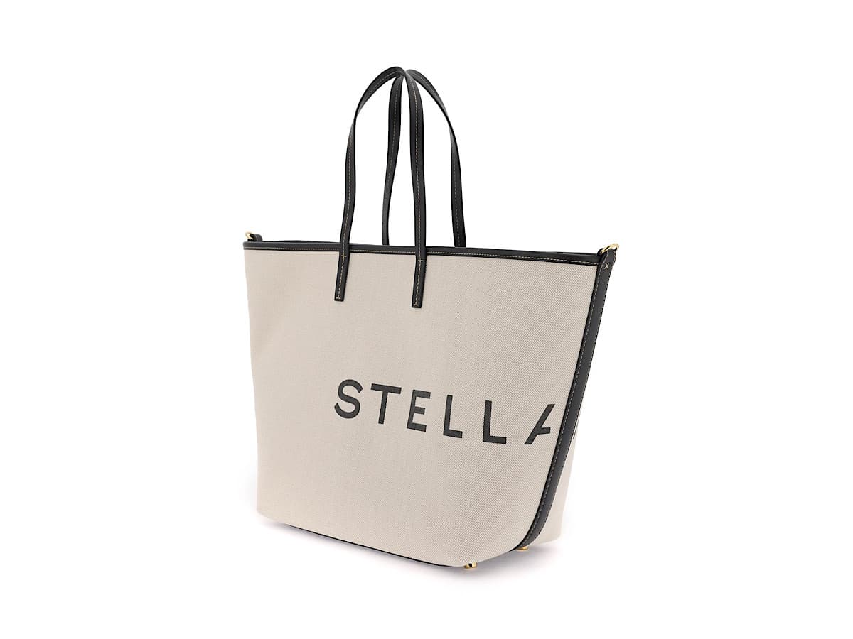 Stella Mccartney Organic Cotton Canvas Tote Bagmixed Colours 56 Organic Co 44 Pl