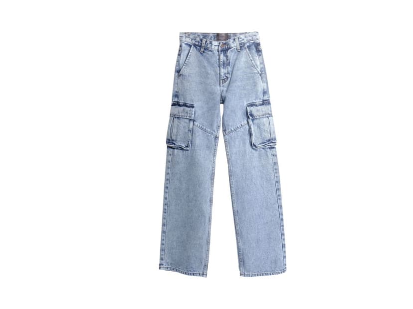7th Street 7th Street CARGO 2 POCKETS Jeans - Light Blue