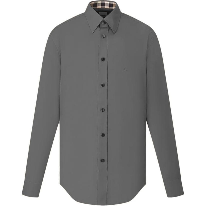 Burberry Burberry Shirts Men Gray