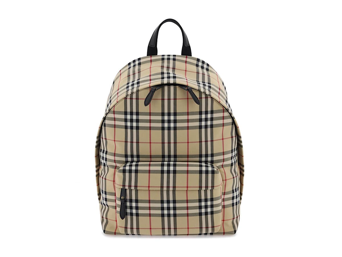 Burberry Check Backpackmixed Colours Pa