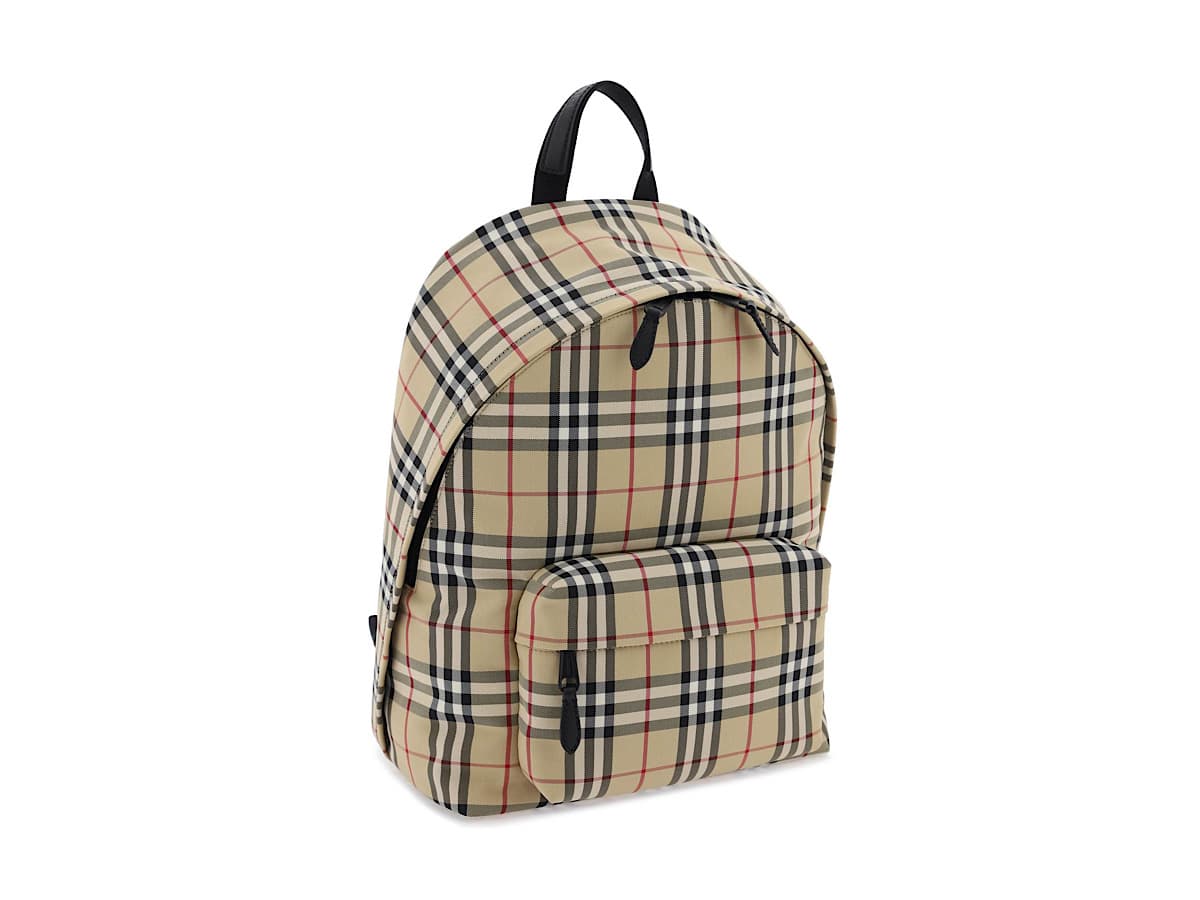 Burberry Check Backpackmixed Colours Pa