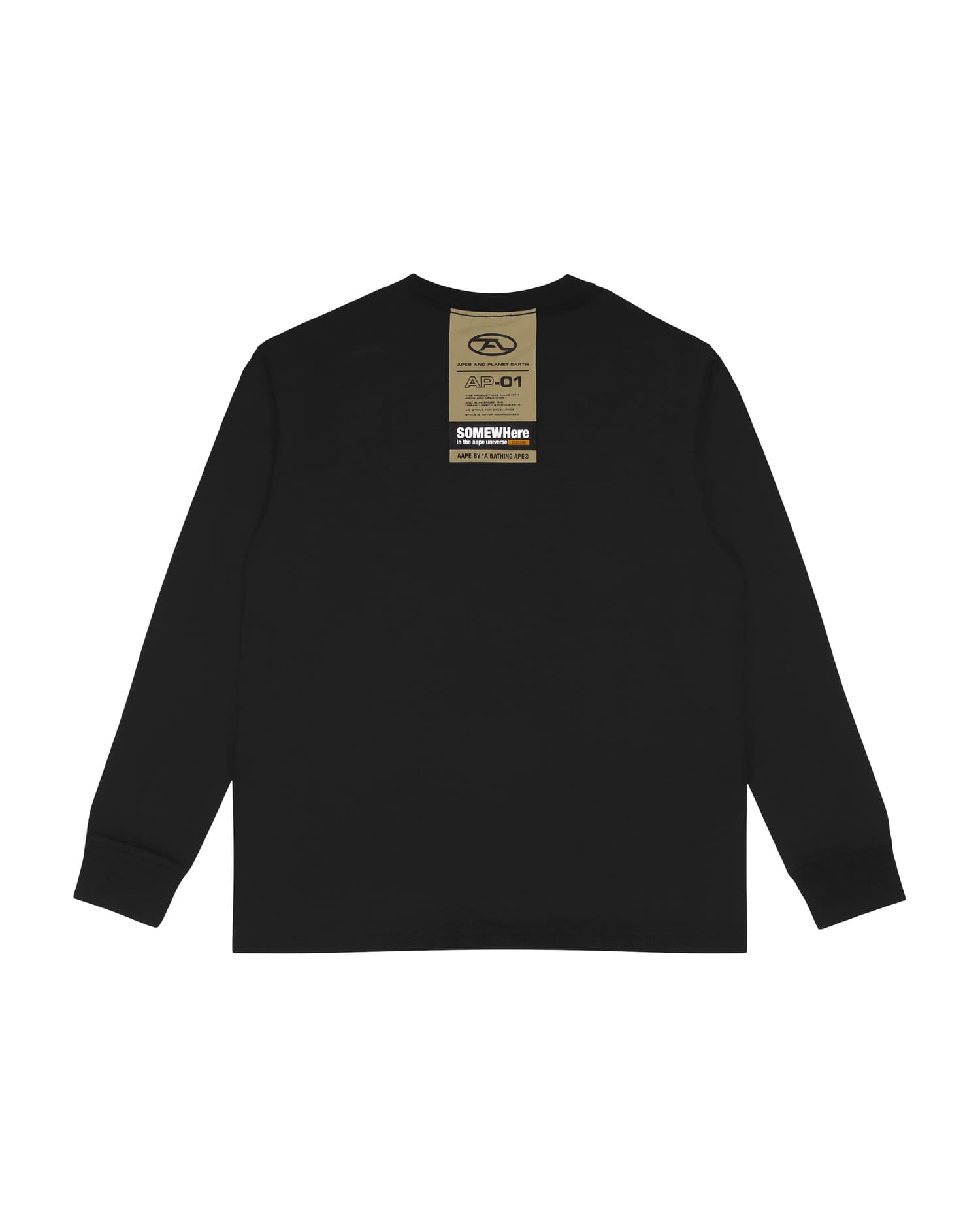 Aape Long Sleeve Tee Black