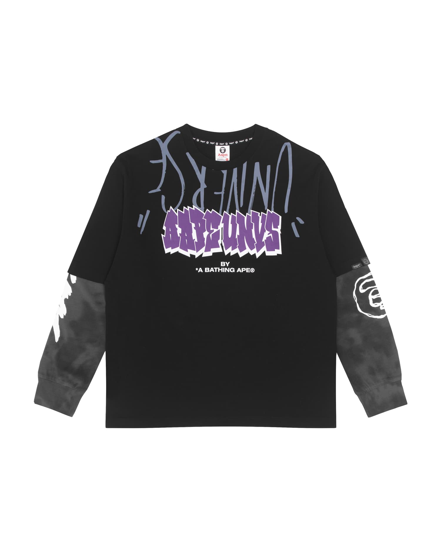 Aape Long Sleeve Tee Black