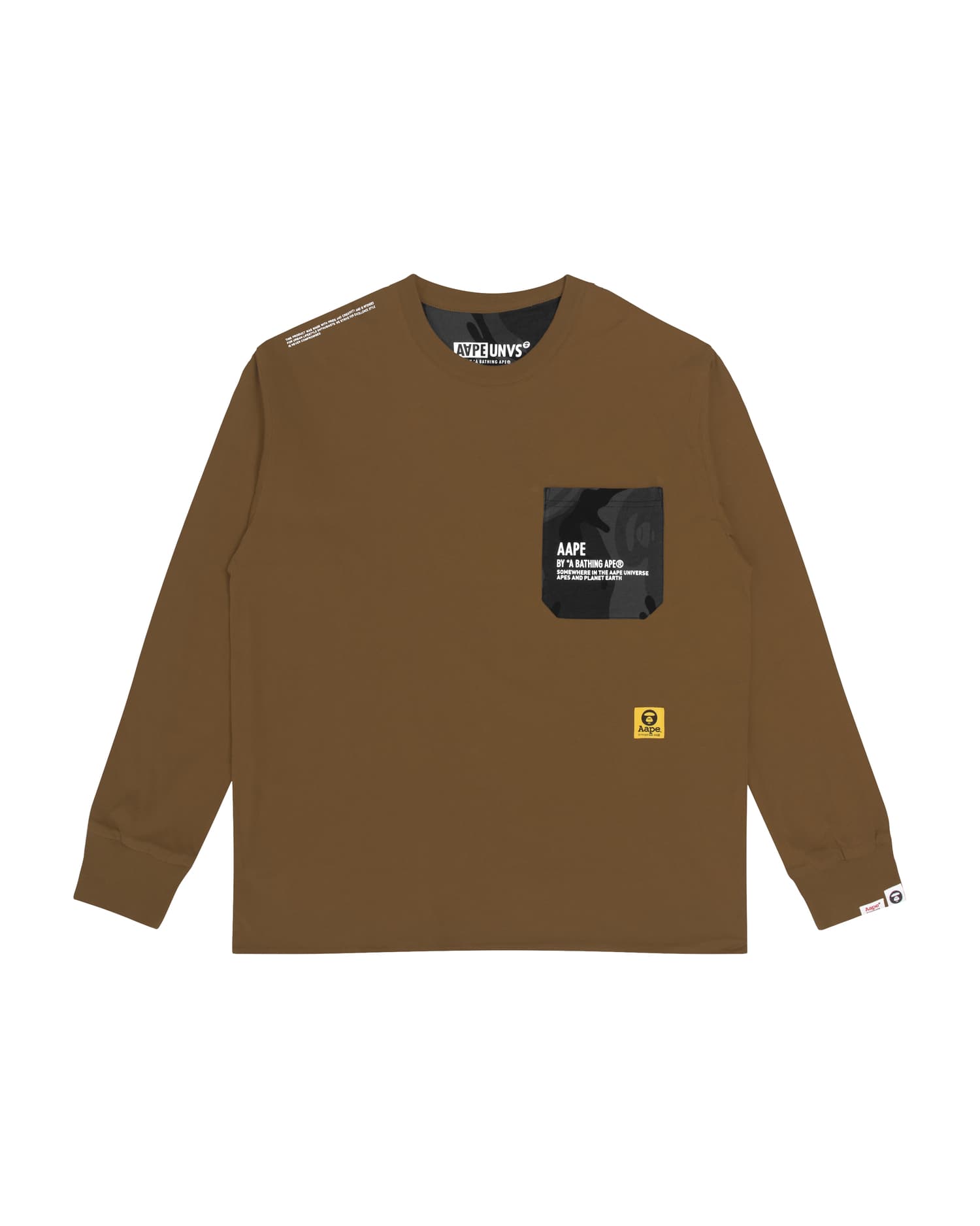 Aape Long Sleeve Tee Dark Brown