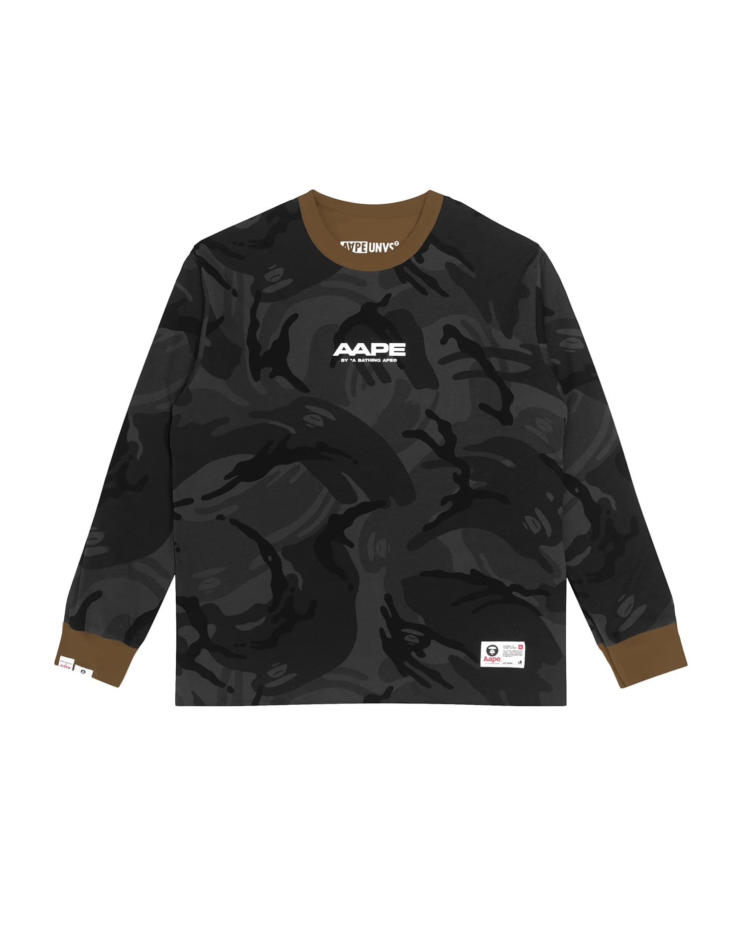 Aape Long Sleeve Tee Dark Brown