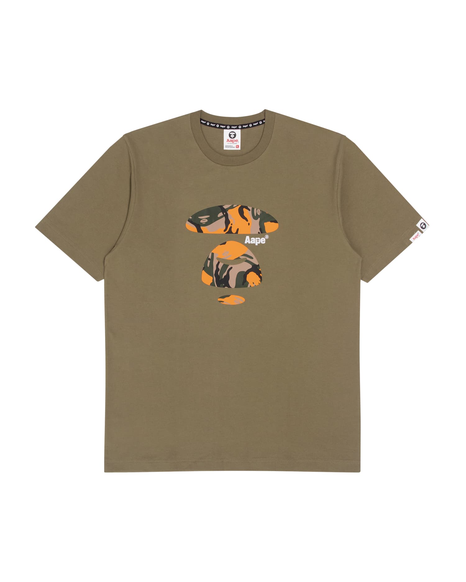 Aape Short Sleeve Tee Dark Beige