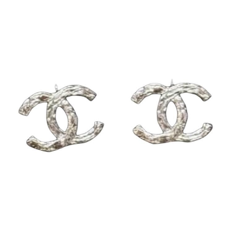 Chanel Chanel Earrings Unisex Silver
