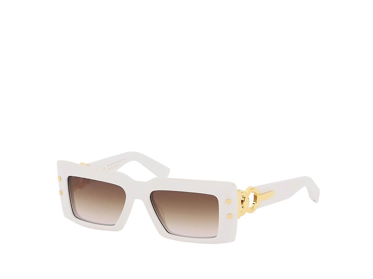 Balmain Imprial Sunglasseswhite Ac Ti