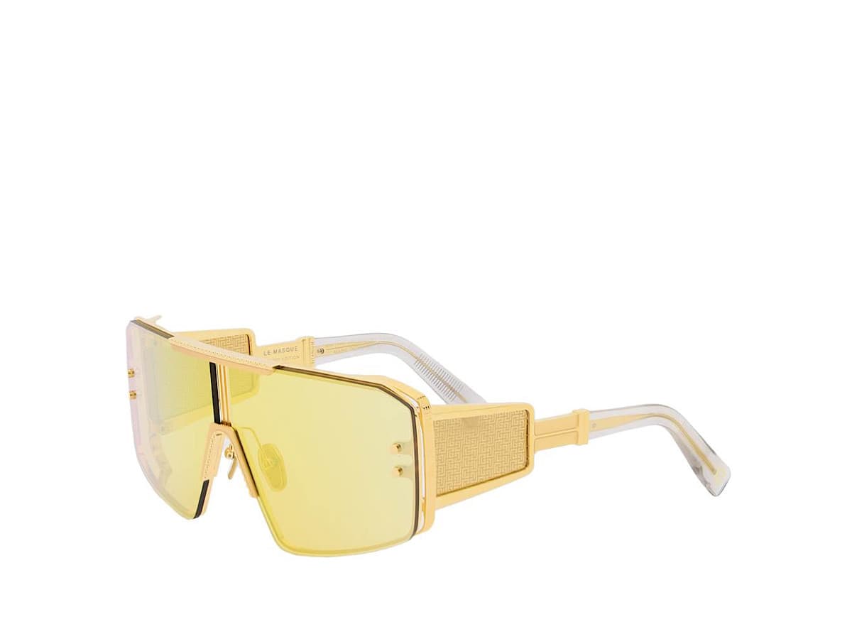 Balmain Le Masque Sunglassesyellow Ti