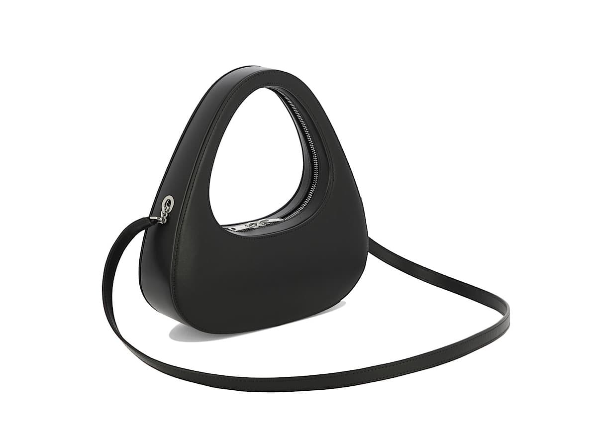 Coperni Swipe Baguette Crossbody Bagblack Pelle Di Vitello