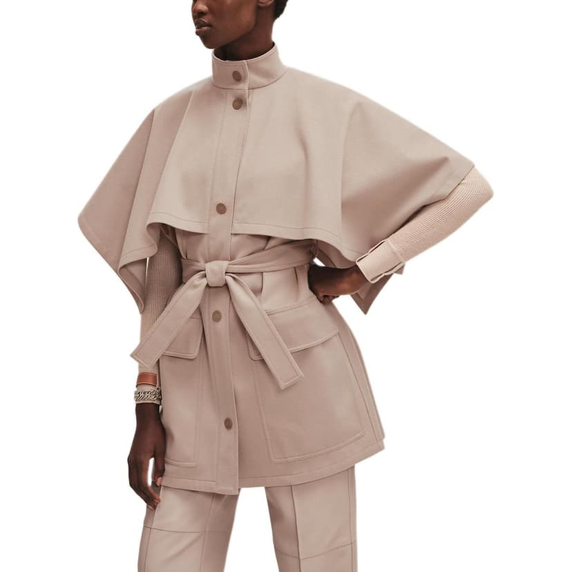 Hermes Hermes Coats Women's Khaki