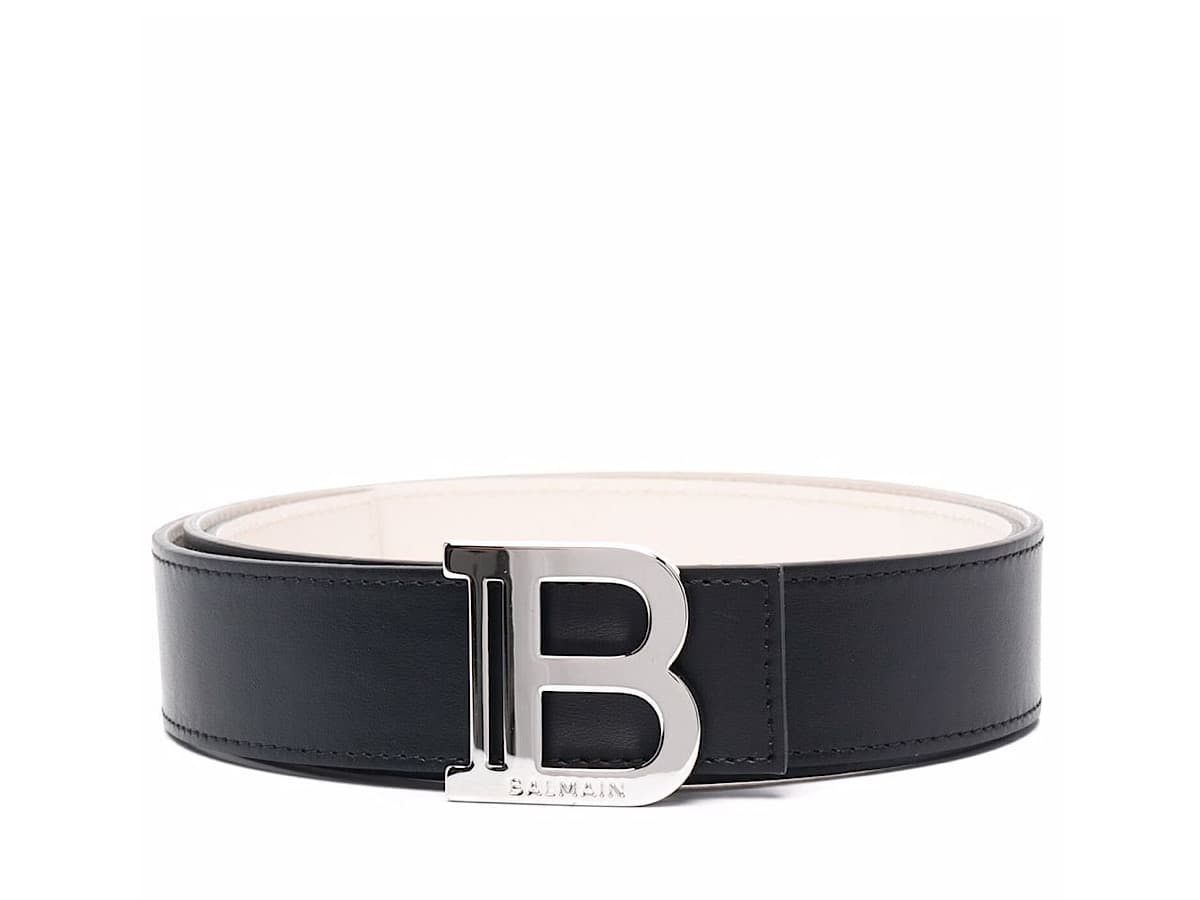 Balmain Bbelt 35cmcalfskinblack 10009