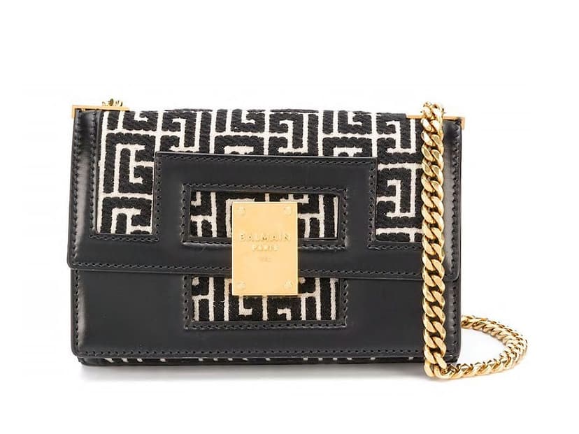 Balmain Balmain 1945 Mediummonogram Jacquardivoryblack 90every 10pl