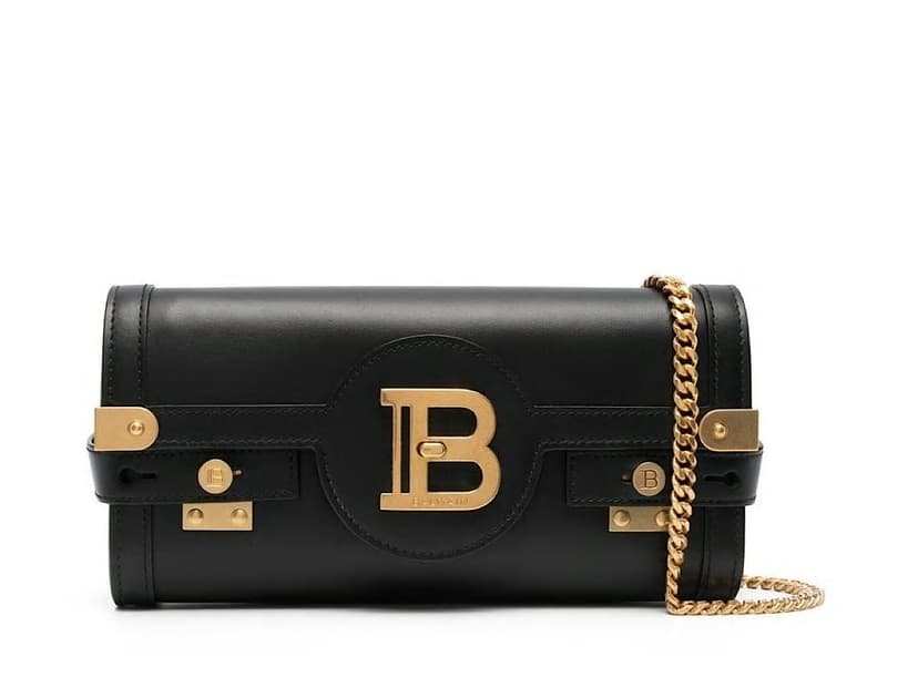 Balmain Balmain Bbuzz Pouch 23calfskin0pa 100calf Bos Taurus