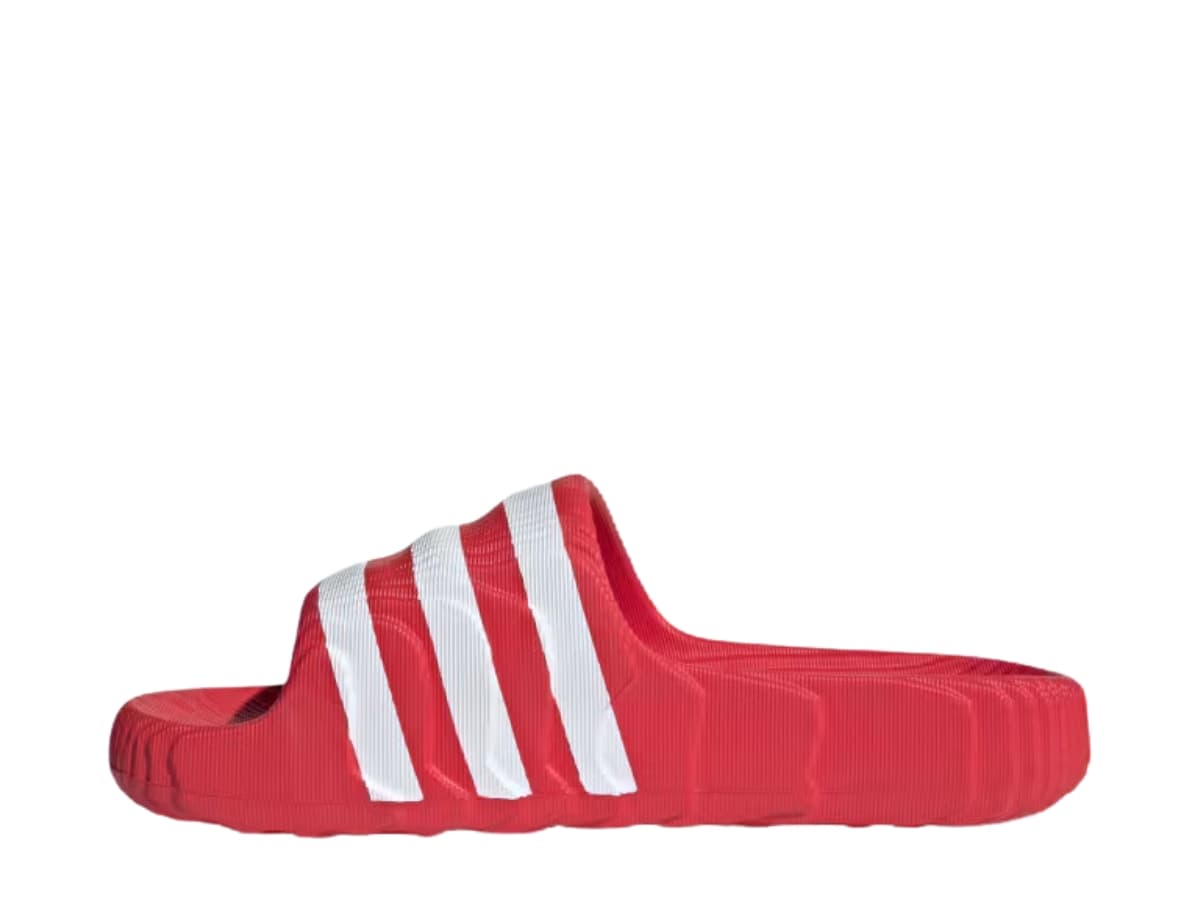 adidas Adilette 22 Slides Better Scarlet Cloud White