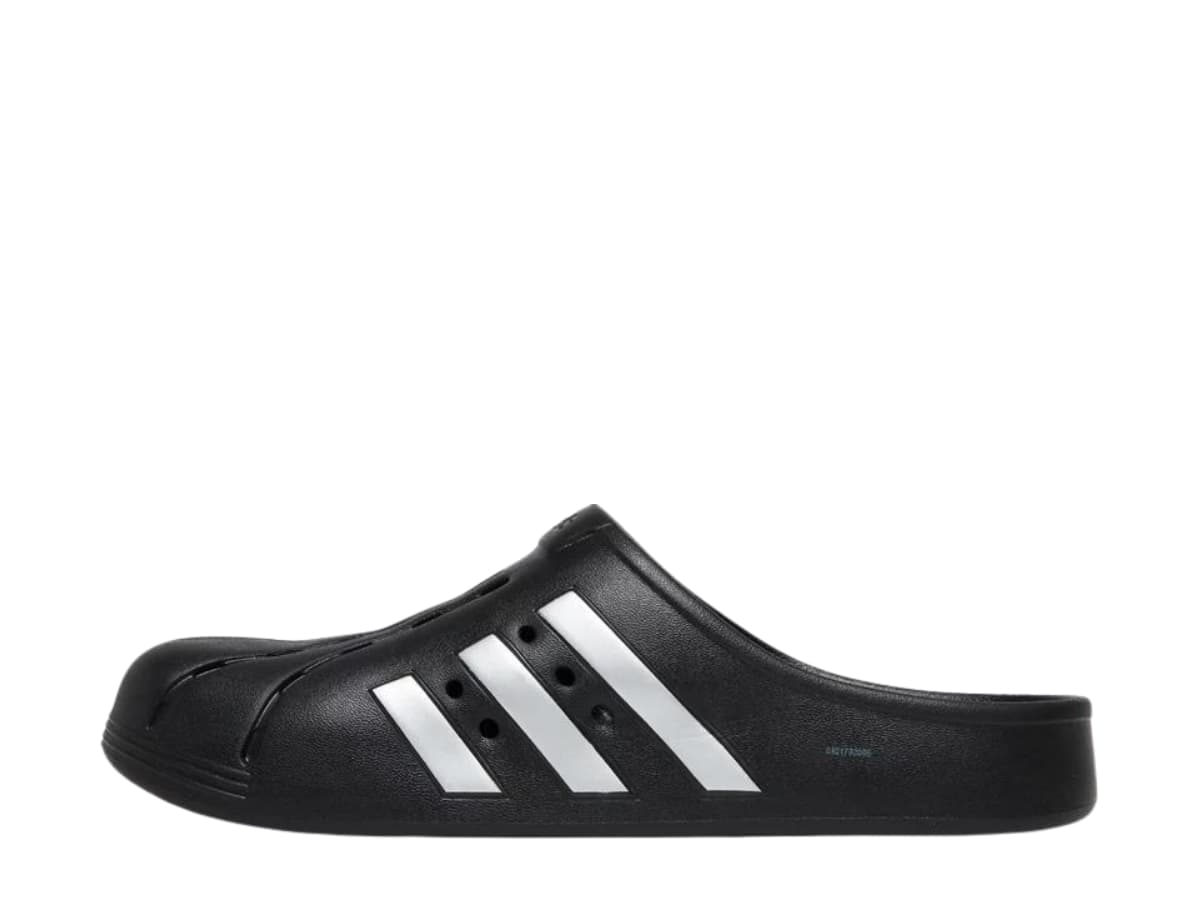 adidas Adilette Clog Black Silver