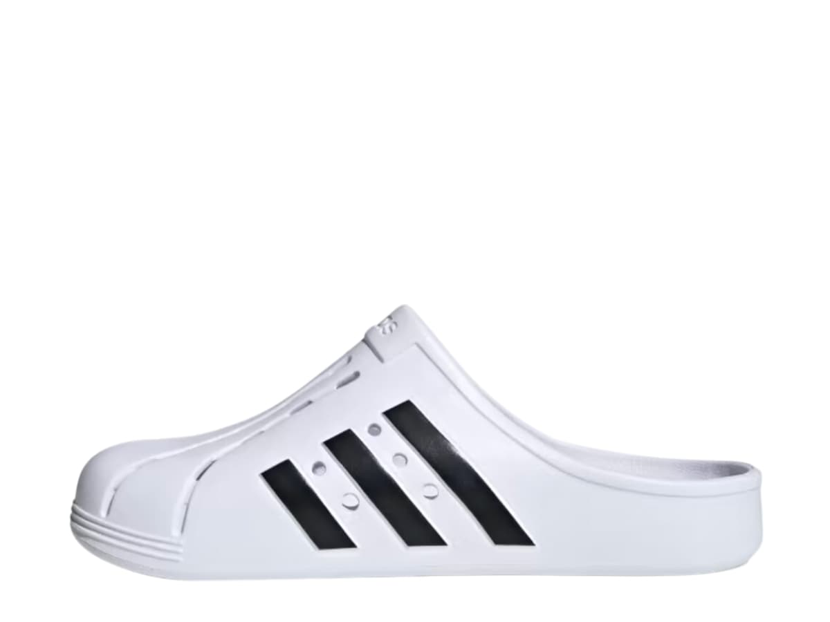 adidas Adilette Clog White Black