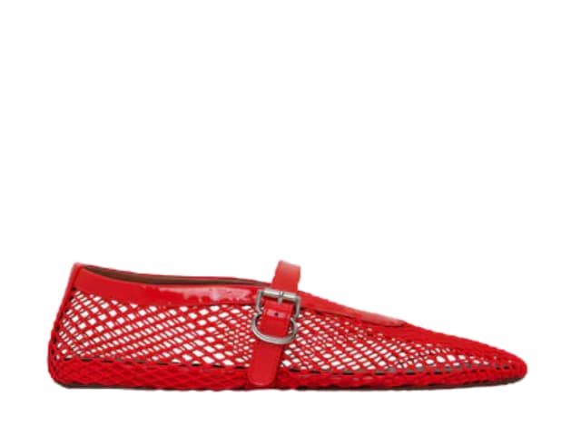 Alaia Alaia Ballet Flats In Fishnet Orange (W) - view 1