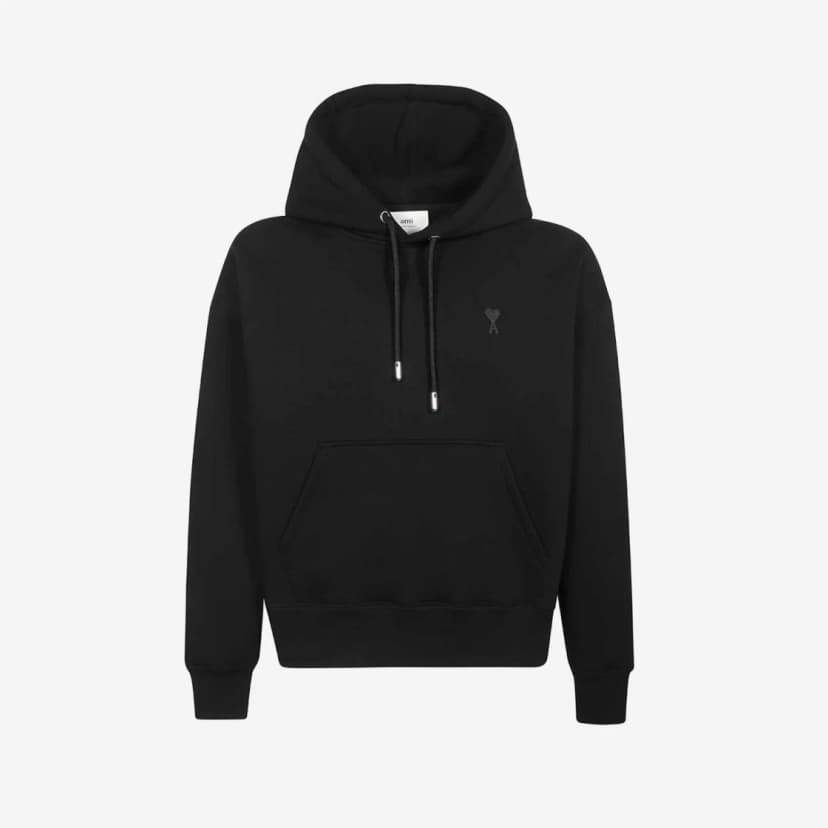 Ami Paris AMI de Coeur Hoodie Black