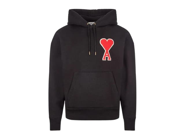 Ami Paris Ami Hoodie Large Logo Black - view 1