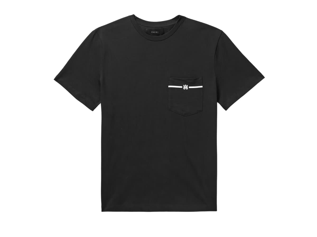 Amiri Pocket Tee In Black