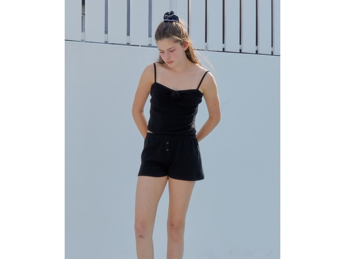 ANOETIC Button Shorts Black