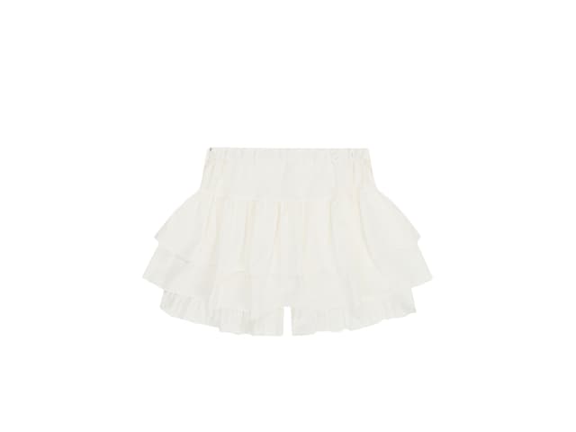 ANOETIC ANOETIC Frill Chiffon Skirt White - view 1