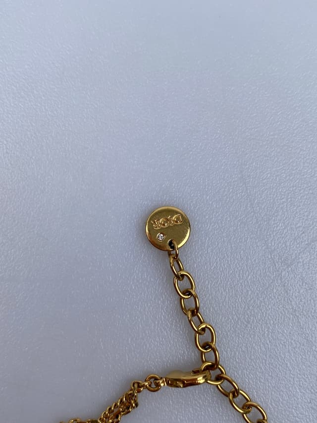Luxe Limited Sale (ราคาพิเศษ 7,999 ใส่โค้ด LUXEDI) Dior Petit CD Double Bracelet In Gold-Finish Metal And White Crystals (Pre-owned) - view 4