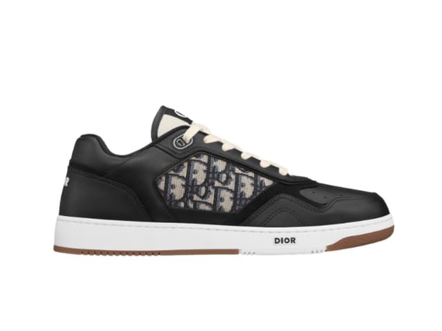 Dior Dior B27 Low-Top Sneaker Beige and Black Oblique Jacquard Black - view 1