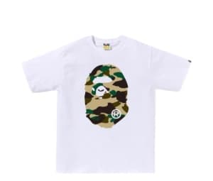 Buy Bape 1st Camo Big Ape Head Tee White at Sasom – Authentic and Ready to Ship