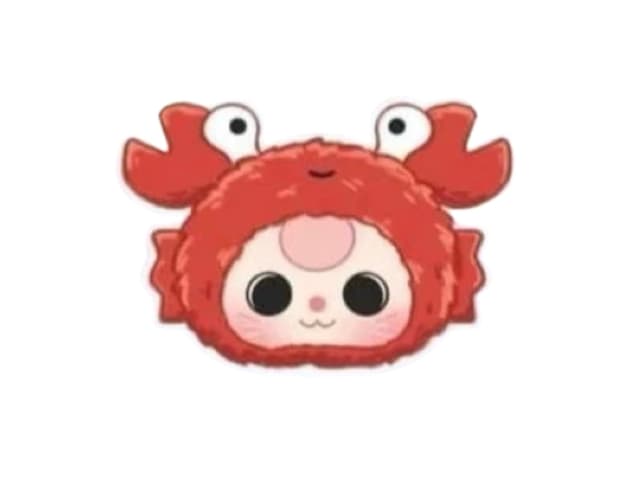 Baby Three (เช็คการ์ด) Baby Three Crab (Romantic Ocean Series Plush Dolls) - view 1
