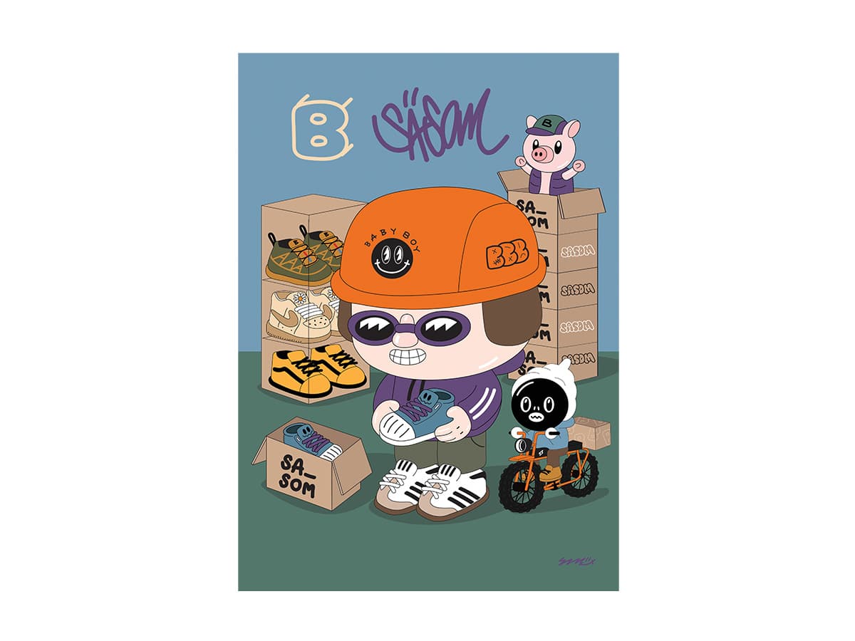 SNMxSASOM SASOMBABYBOY COLLECTOR Art Prints with Artist Stamped Signature (42 x 59.4 cm)