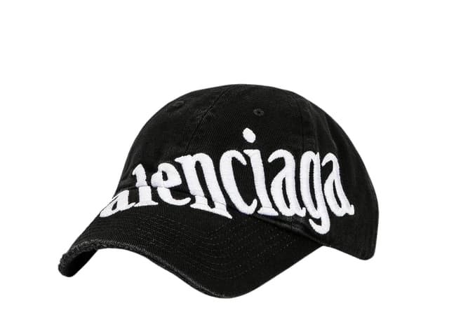 Balenciaga Balenciaga Diagonal Hat Black - view 3