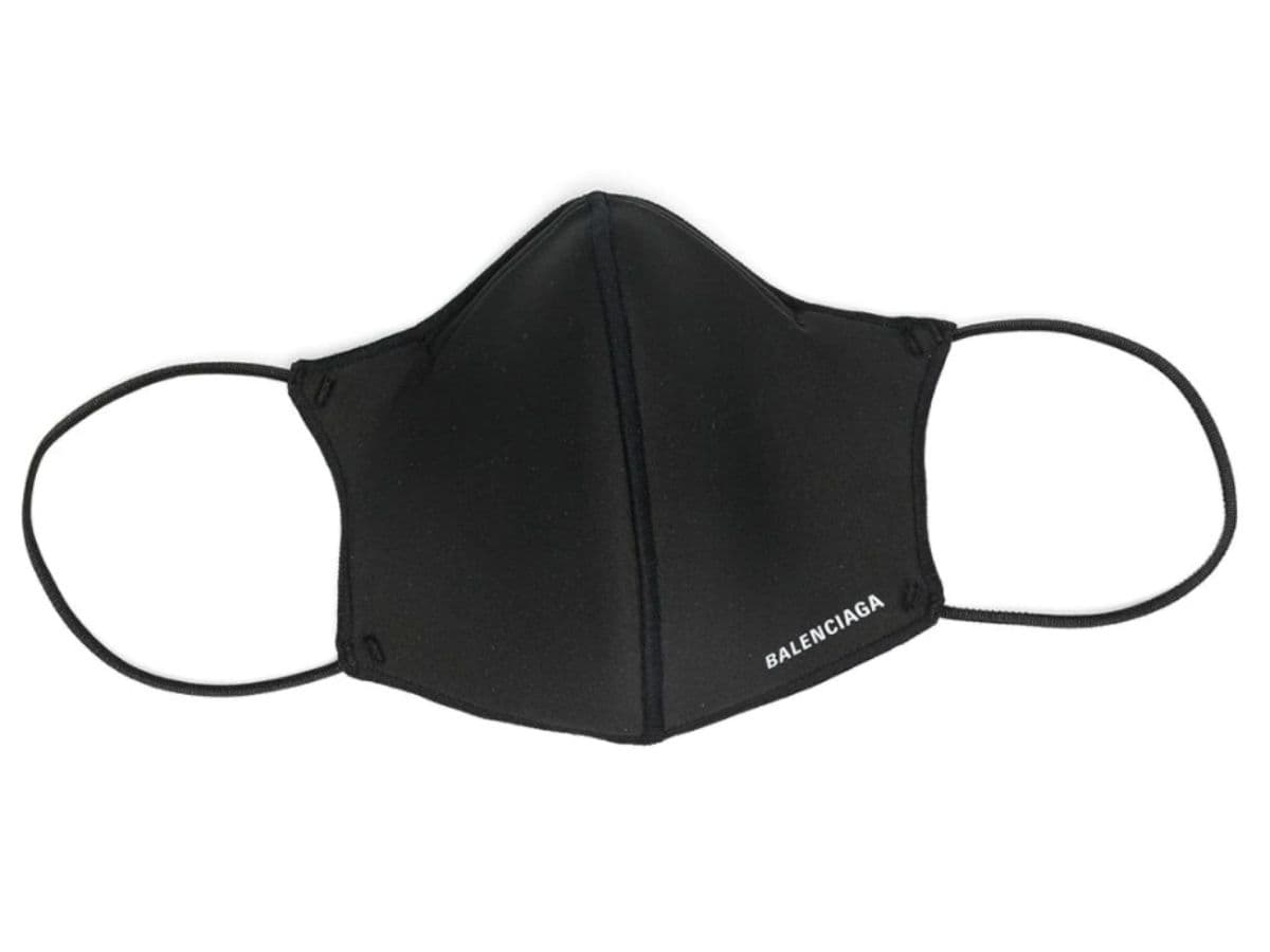 Balenciaga Logo Print Face Mask