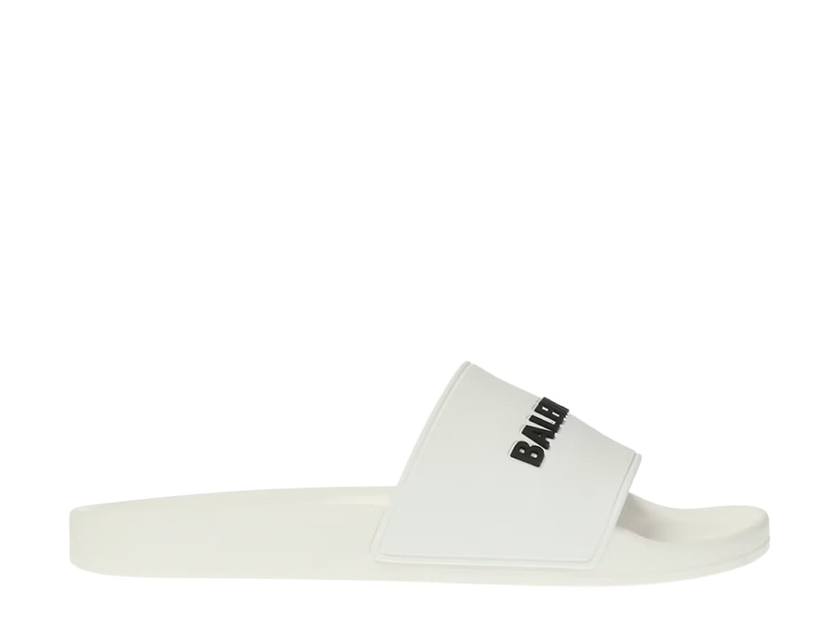 Balenciaga Pool Slides White