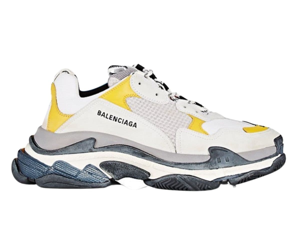 Balenciaga Triple S Split White Light Grey Yellow