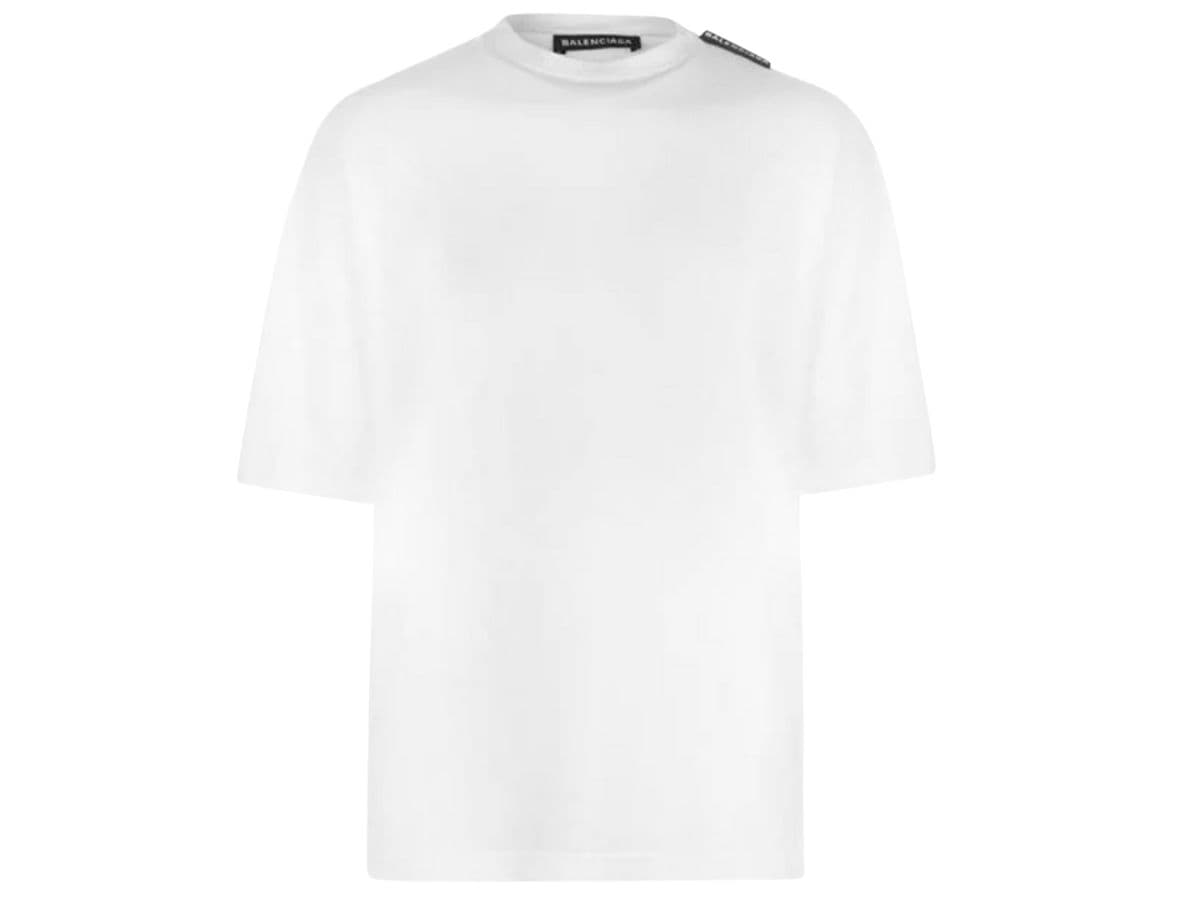 Balenciaga Tab T-Shirt White