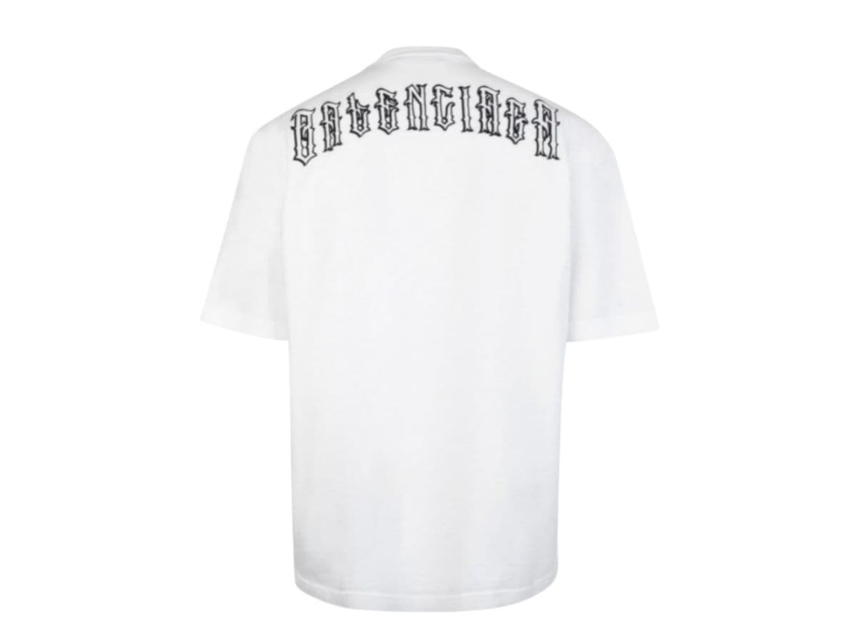 Balenciaga Tattoo White Tee